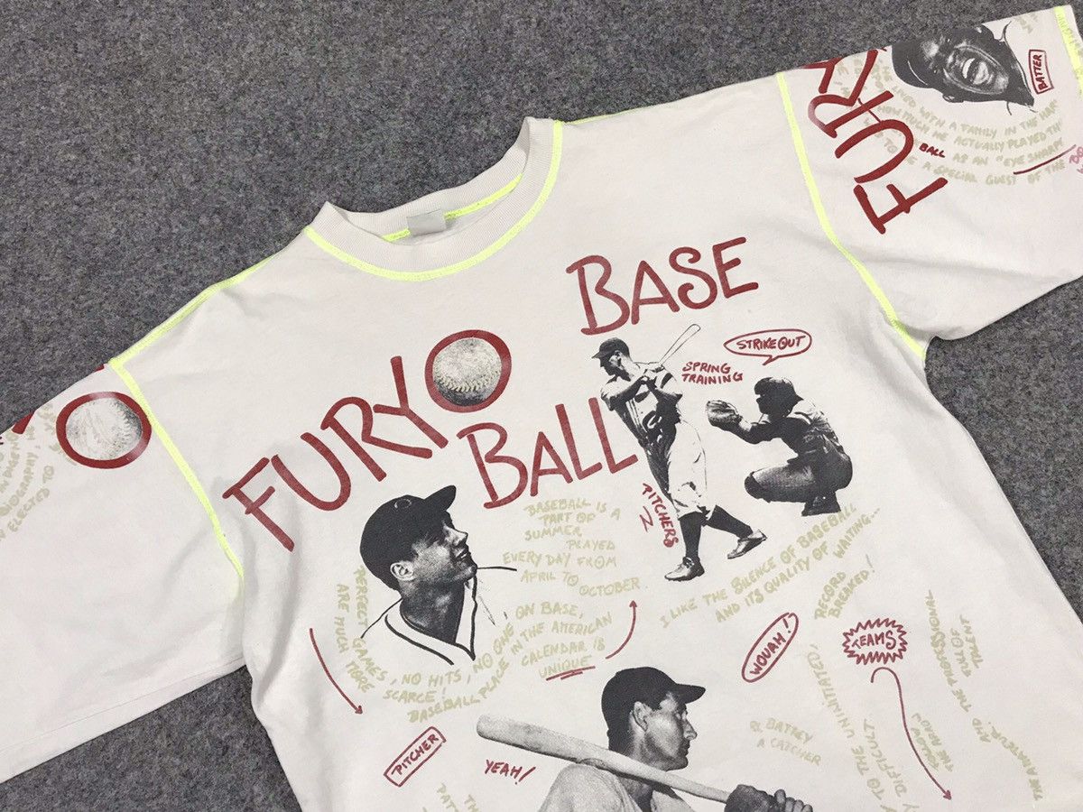 Vintage FURYO BASEBALL PRINTED T-SHIRT Size US L / EU 52-54 / 3 - 5 Thumbnail