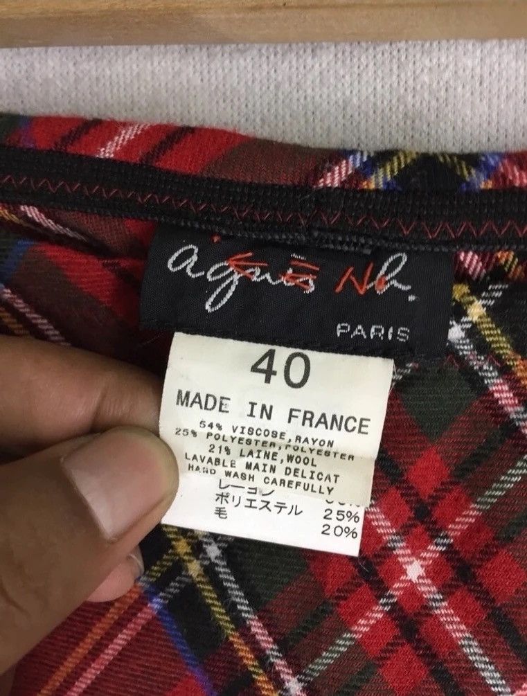 Seditionaries × agnes b. Agnes B. Red Tartan Skirt Size 29" - 5 Thumbnail