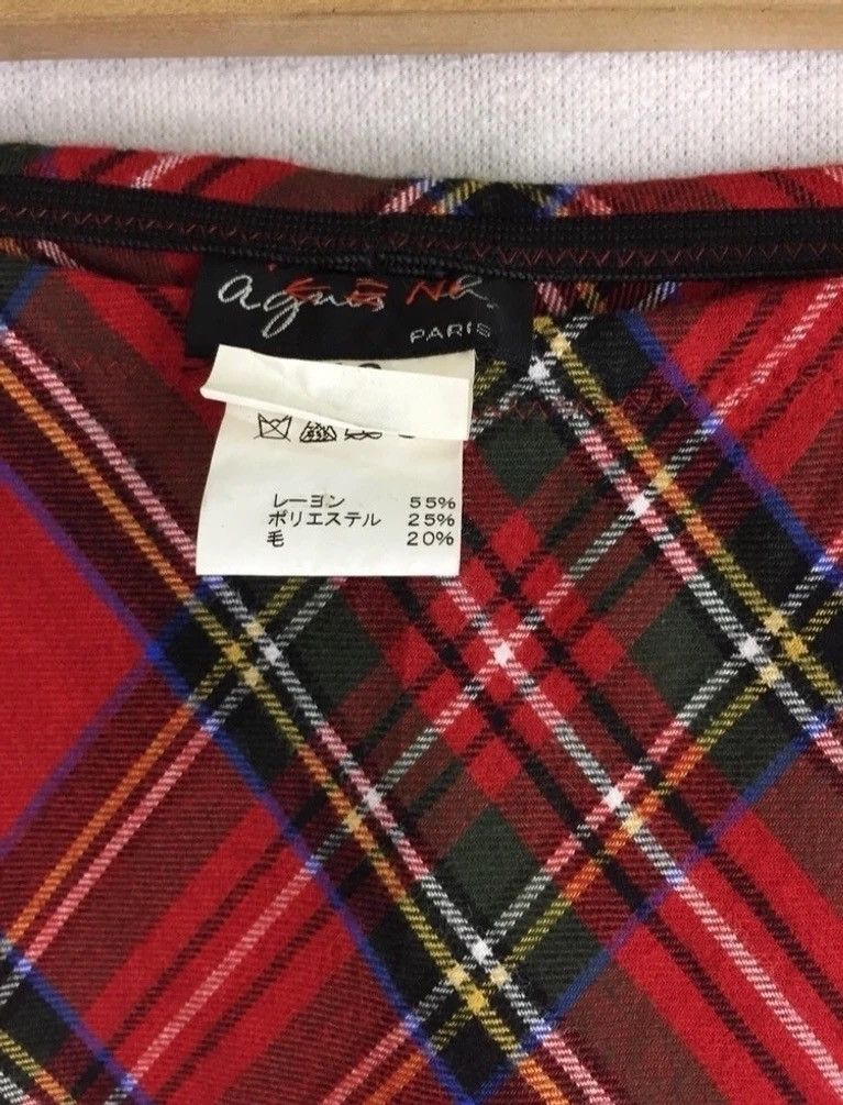 Seditionaries × agnes b. Agnes B. Red Tartan Skirt Size 29" - 6 Thumbnail