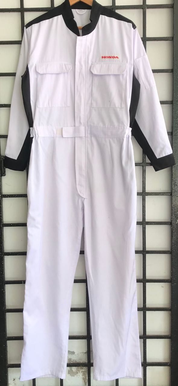 Honda × Japanese Brand × Vintage 💣 OFFER Vtg HONDA TECHNICAL Coverall Jacket Size US L / EU 52-54 / 3 - 6 Thumbnail