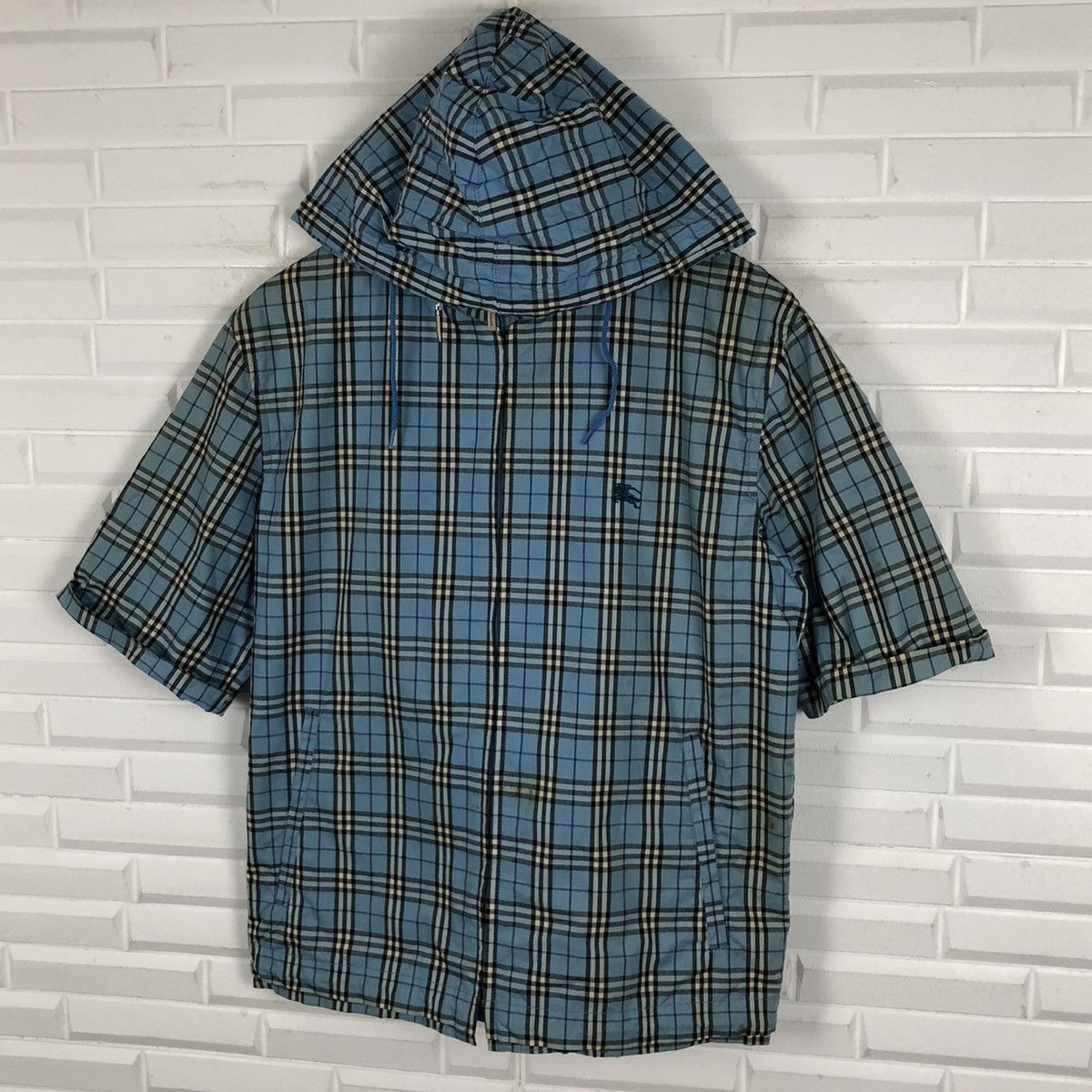 Burberry × Vintage BURBERRY LONDON BLUE LABEL NOVA CHECK HOODIE JACKET Size US M / EU 48-50 / 2 - 3 Thumbnail