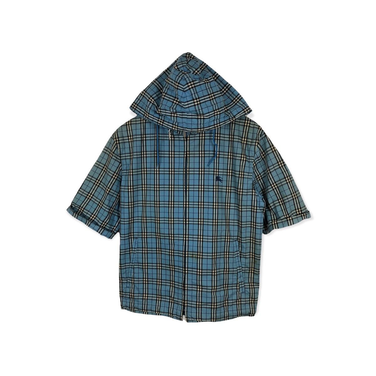 Burberry × Vintage BURBERRY LONDON BLUE LABEL NOVA CHECK HOODIE JACKET Size US M / EU 48-50 / 2 - 1 Thumbnail