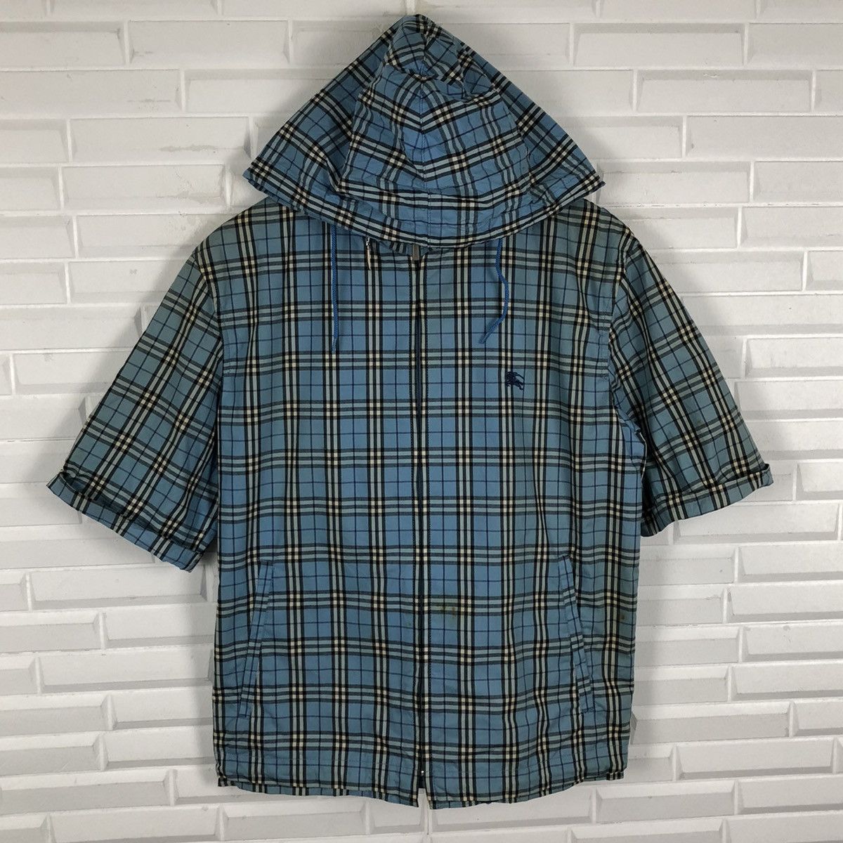 Burberry × Vintage BURBERRY LONDON BLUE LABEL NOVA CHECK HOODIE JACKET Size US M / EU 48-50 / 2 - 4 Thumbnail