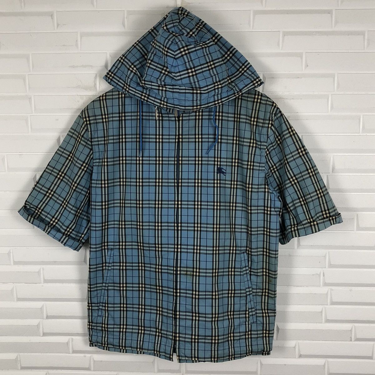 Burberry × Vintage BURBERRY LONDON BLUE LABEL NOVA CHECK HOODIE JACKET Size US M / EU 48-50 / 2 - 2 Thumbnail
