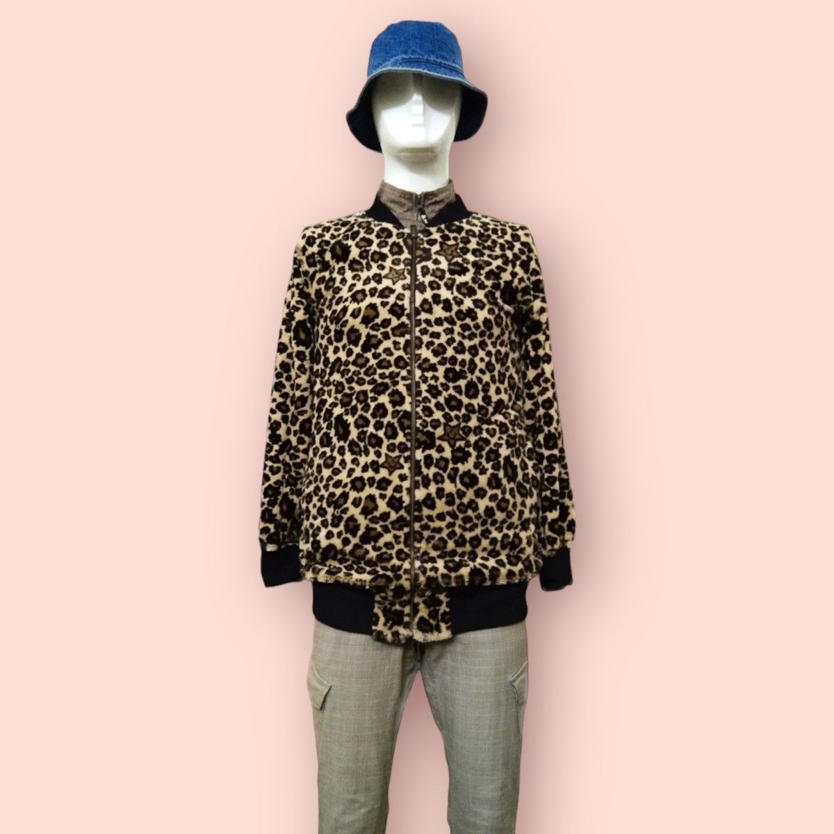Japanese Brand WORLD WIDE LOVE! REVERSIBLE LONG BOMBER/SHERPA JACKET Size M / US 6-8 / IT 42-44 - 12 Thumbnail