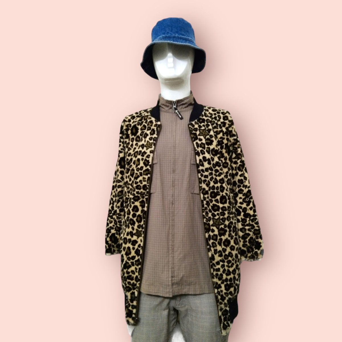 Japanese Brand WORLD WIDE LOVE! REVERSIBLE LONG BOMBER/SHERPA JACKET Size M / US 6-8 / IT 42-44 - 8 Thumbnail