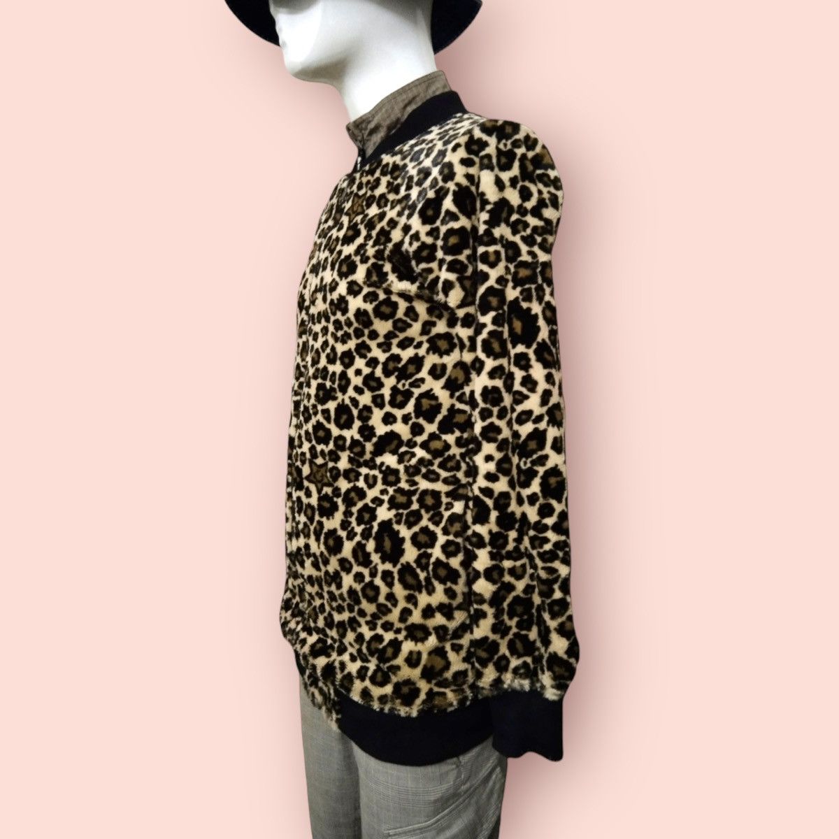 Japanese Brand WORLD WIDE LOVE! REVERSIBLE LONG BOMBER/SHERPA JACKET Size M / US 6-8 / IT 42-44 - 15 Thumbnail