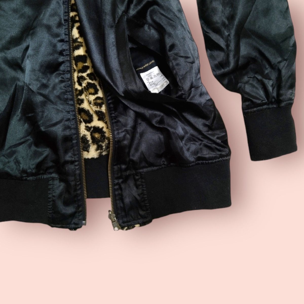 Japanese Brand WORLD WIDE LOVE! REVERSIBLE LONG BOMBER/SHERPA JACKET Size M / US 6-8 / IT 42-44 - 19 Thumbnail