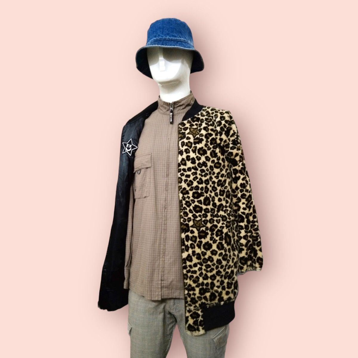 Japanese Brand WORLD WIDE LOVE! REVERSIBLE LONG BOMBER/SHERPA JACKET Size M / US 6-8 / IT 42-44 - 6 Thumbnail