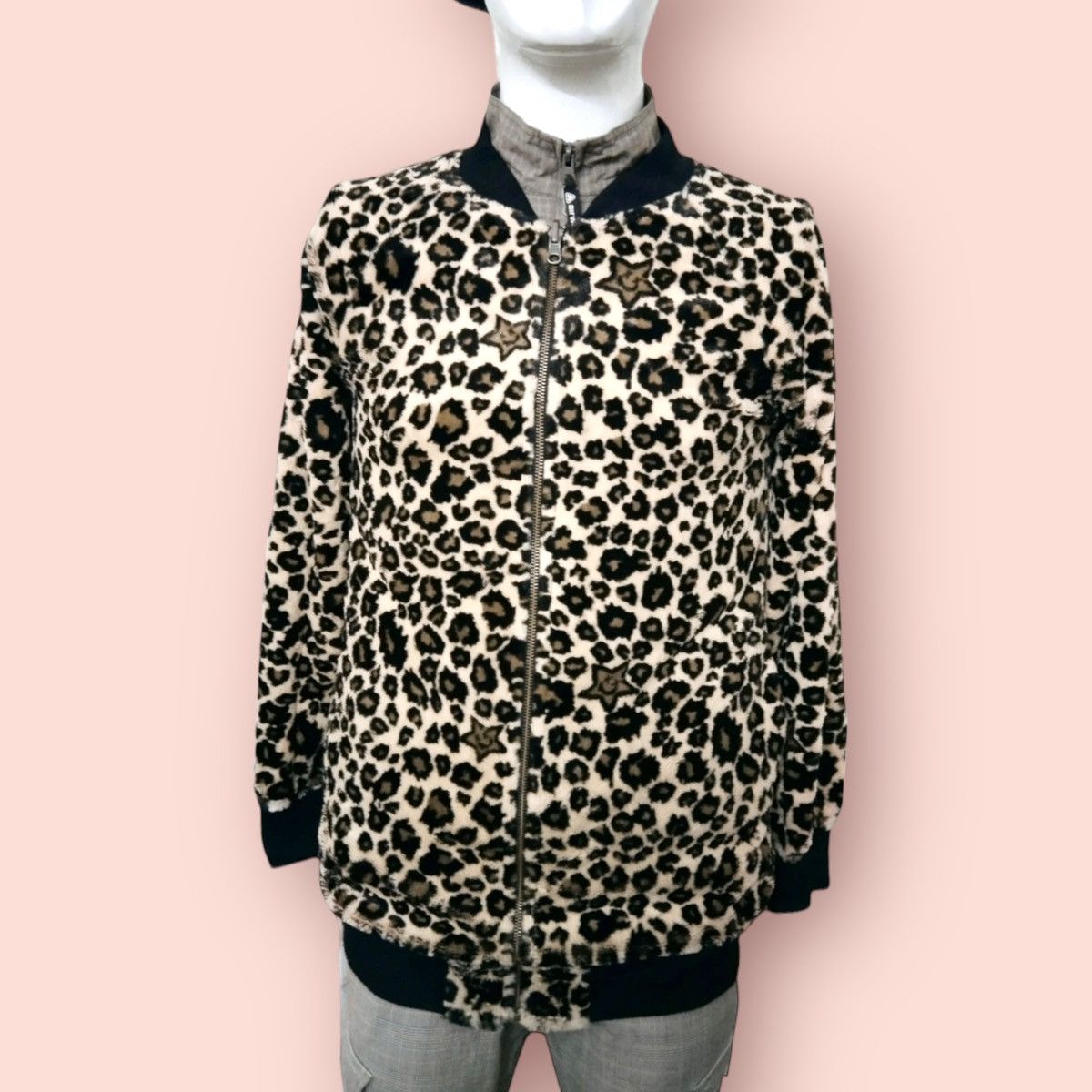 Japanese Brand WORLD WIDE LOVE! REVERSIBLE LONG BOMBER/SHERPA JACKET Size M / US 6-8 / IT 42-44 - 11 Thumbnail