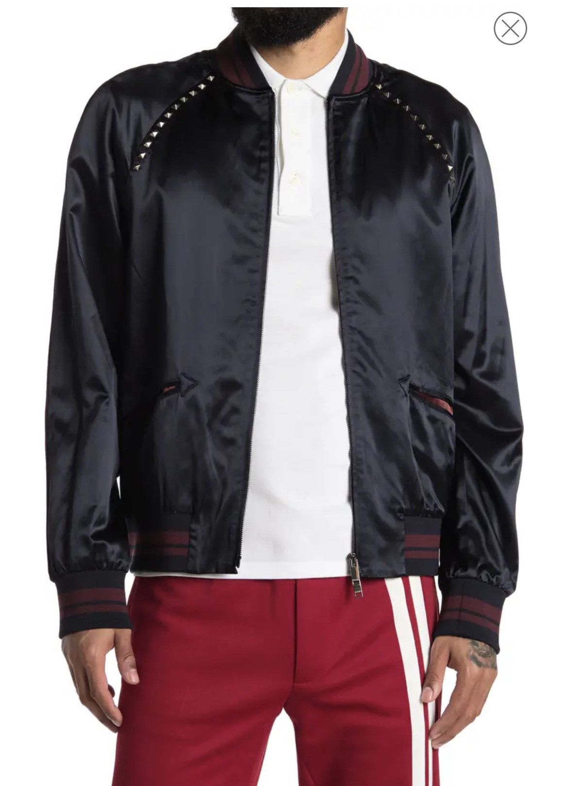 Valentino Valentino 'Untitled' Bi-Color Bomber Jacket Size US XL / EU 56 / 4 - 7 Thumbnail