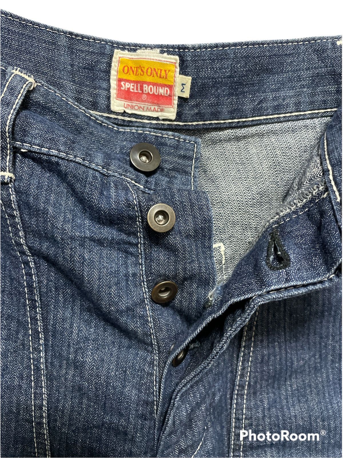 Japanese Brand × Spellbound Rare Spellbound Denim Short Pants Size US 32 / EU 48 - 2 Thumbnail