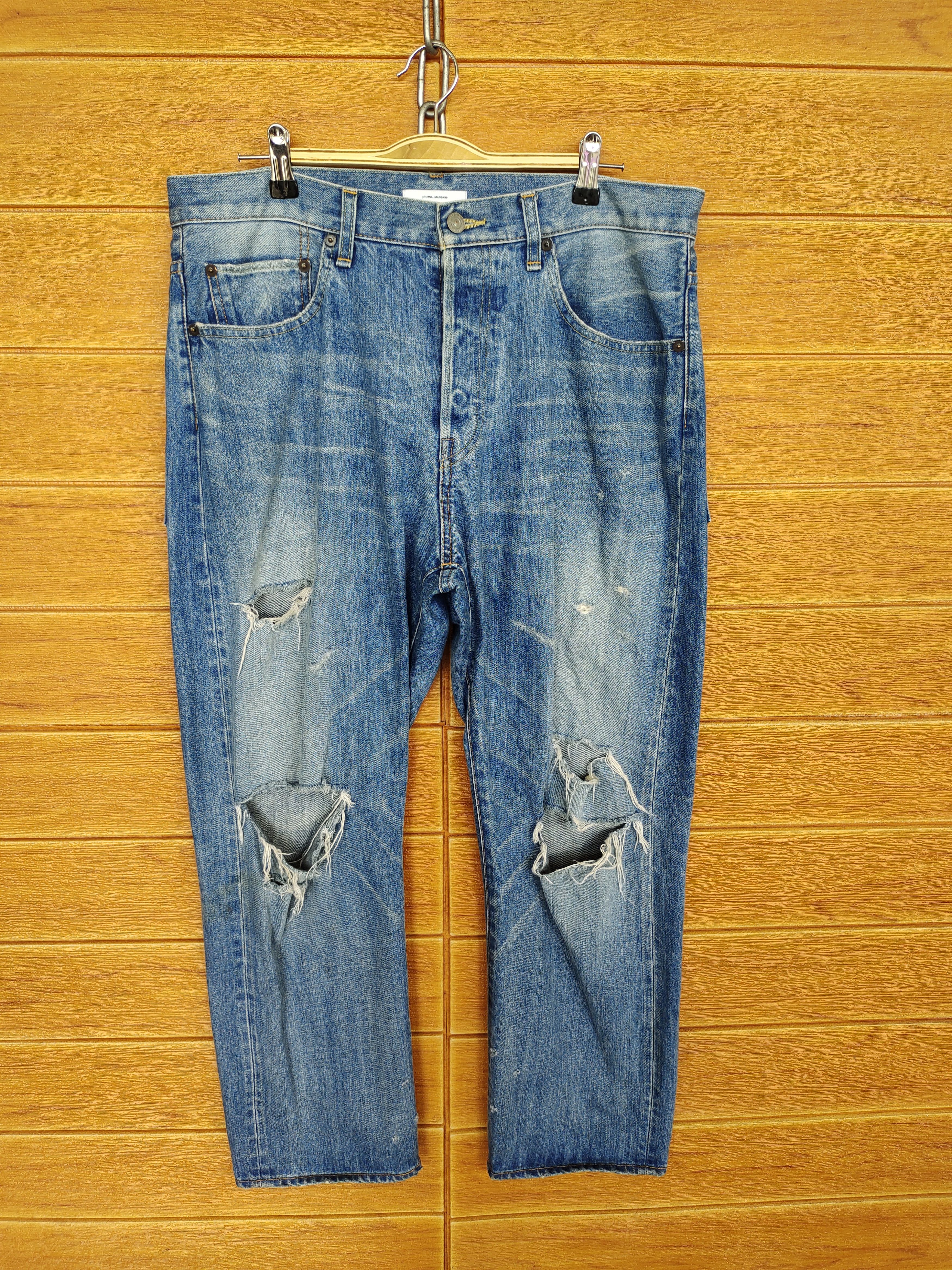 14th Addiction JOURNAL STANDARD Distressed Grunge Denim Jeans Size US 34 / EU 50 - 1 Thumbnail