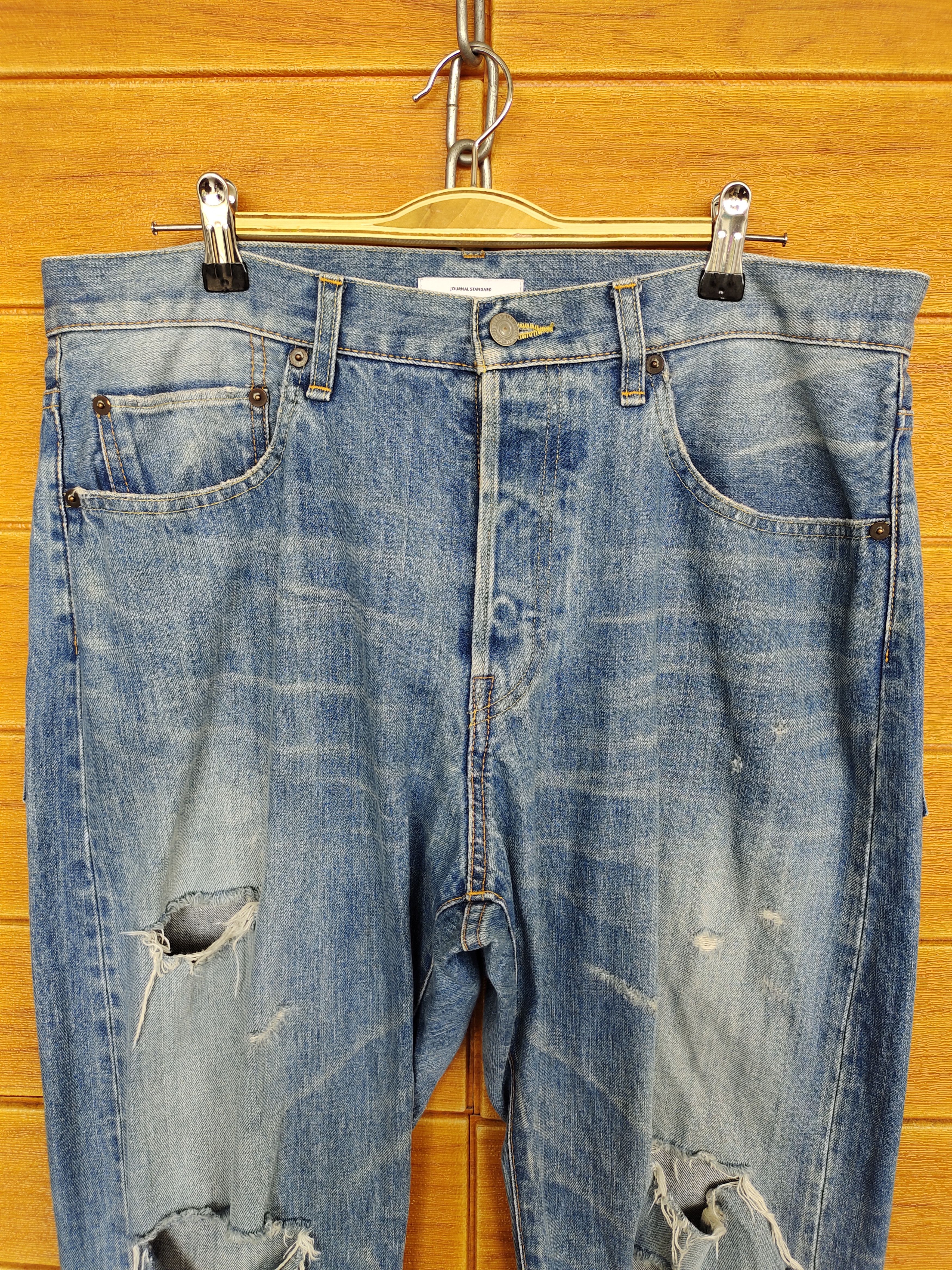 14th Addiction JOURNAL STANDARD Distressed Grunge Denim Jeans Size US 34 / EU 50 - 2 Thumbnail