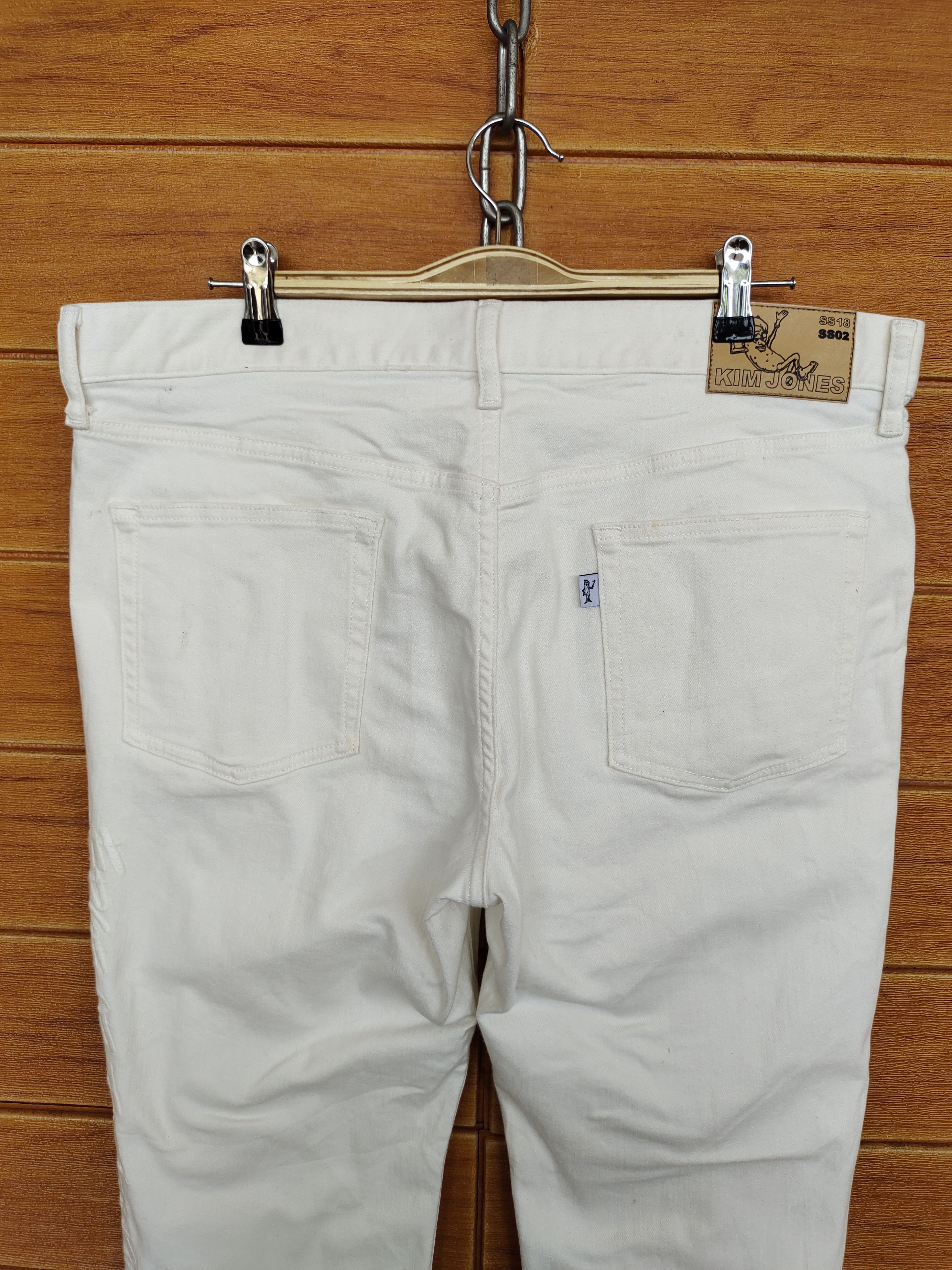 Kim Jones SS02/SS18 KIM JONES White Skinny Denim Jeans Size US 34 / EU 50 - 8 Thumbnail