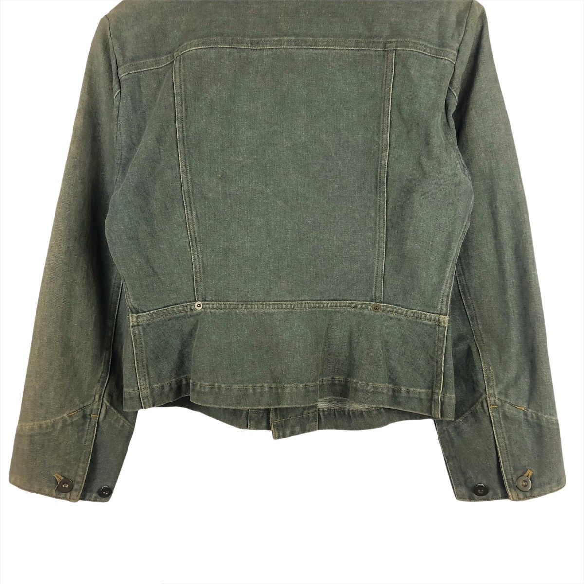 Issey Miyake 1990s Plantation by Issey Miyake Cropped Denim Jacket Size US XS / EU 42 / 0 - 8 Thumbnail