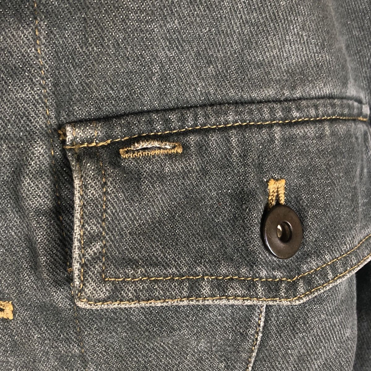 Issey Miyake 1990s Plantation by Issey Miyake Cropped Denim Jacket Size US XS / EU 42 / 0 - 10 Thumbnail