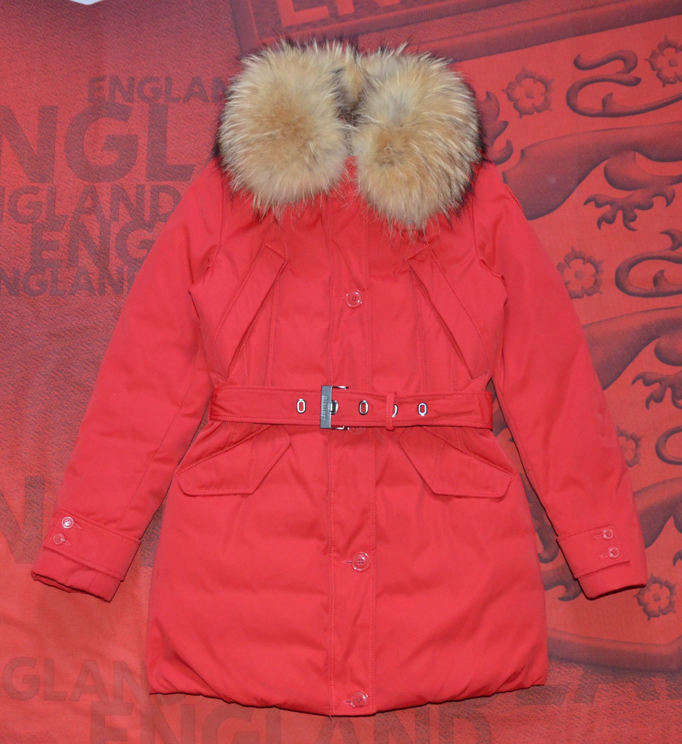 Other Blauer U.S.A. Womens Down Jacket With Fur Luxury Clothing Size S / US 4 / IT 40 - 1 Thumbnail