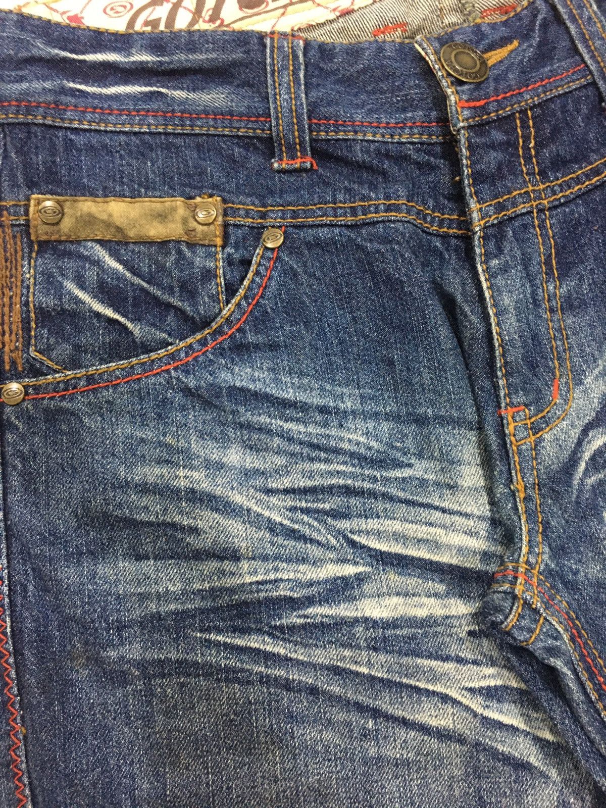 Gotcha surf jeans streetwear denim zippers skateboard style