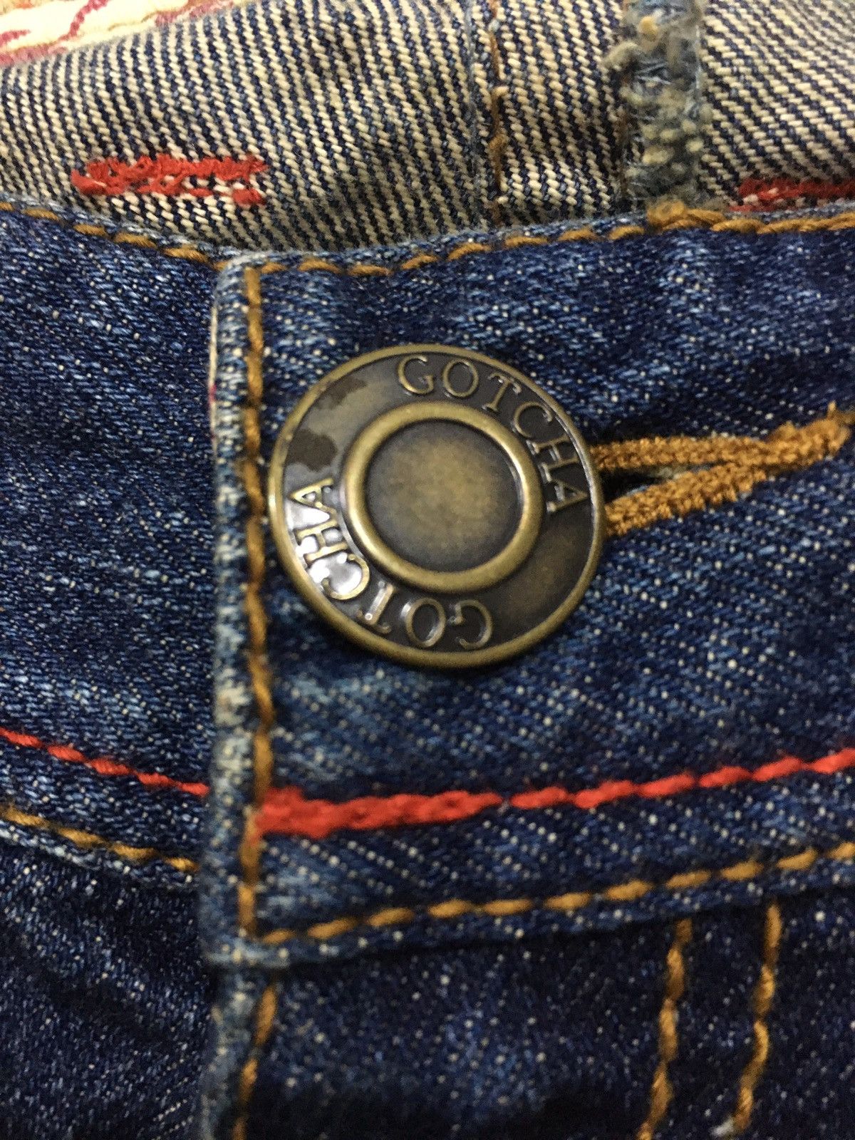 Gotcha surf jeans streetwear denim zippers skateboard style