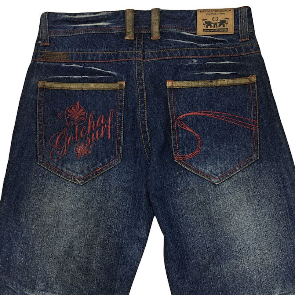 Gotcha surf jeans streetwear denim zippers skateboard style