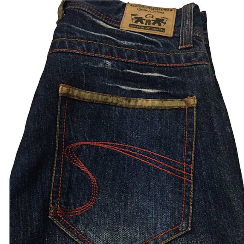 Gotcha surf jeans streetwear denim zippers skateboard style