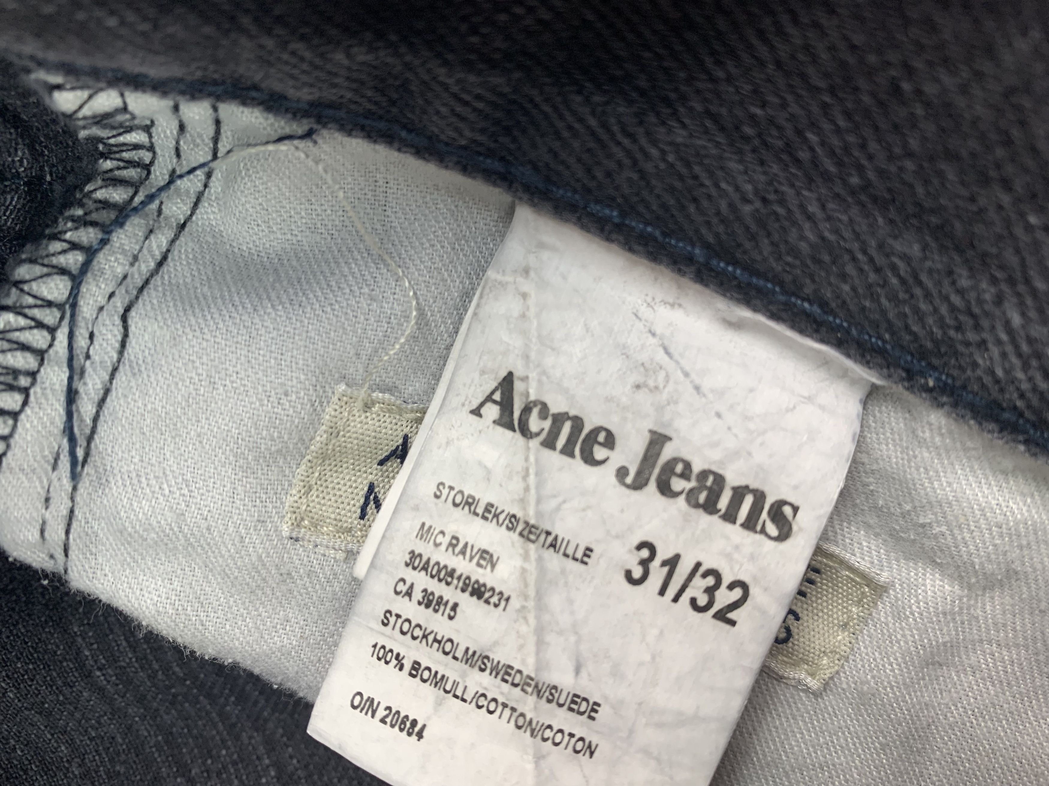 Acne Studios Acne Jeans vintage black denim 31 Size US 31 - 13 Thumbnail