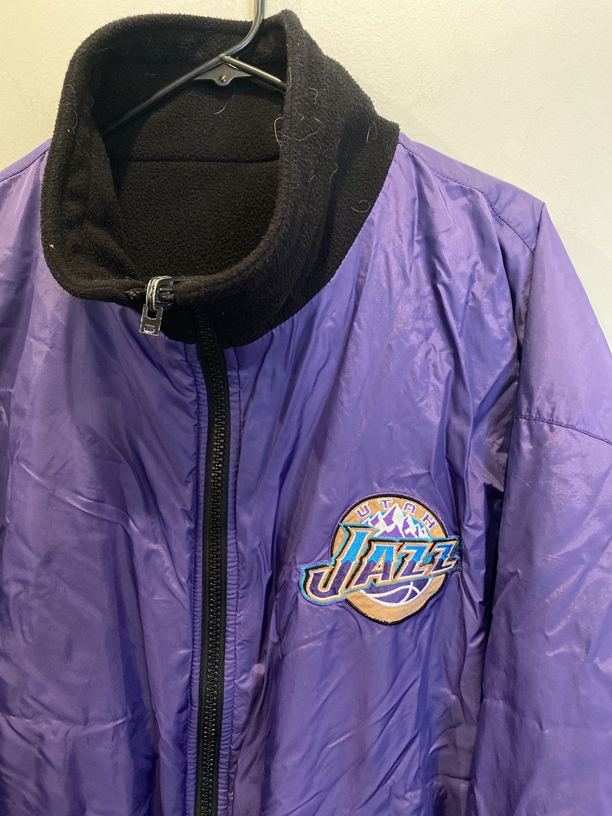 NBA × Vintage Vintage 90s NBA Utah Jazz reversible fleece coat Size US XXL / EU 58 / 5 - 2 Thumbnail
