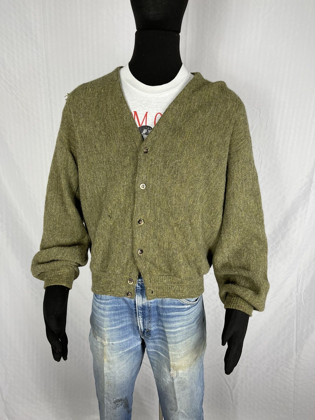 Vintage Vintage 60s Kurt Cobain Distressed Cardigan last drop Size US M / EU 48-50 / 2 - 3 Thumbnail
