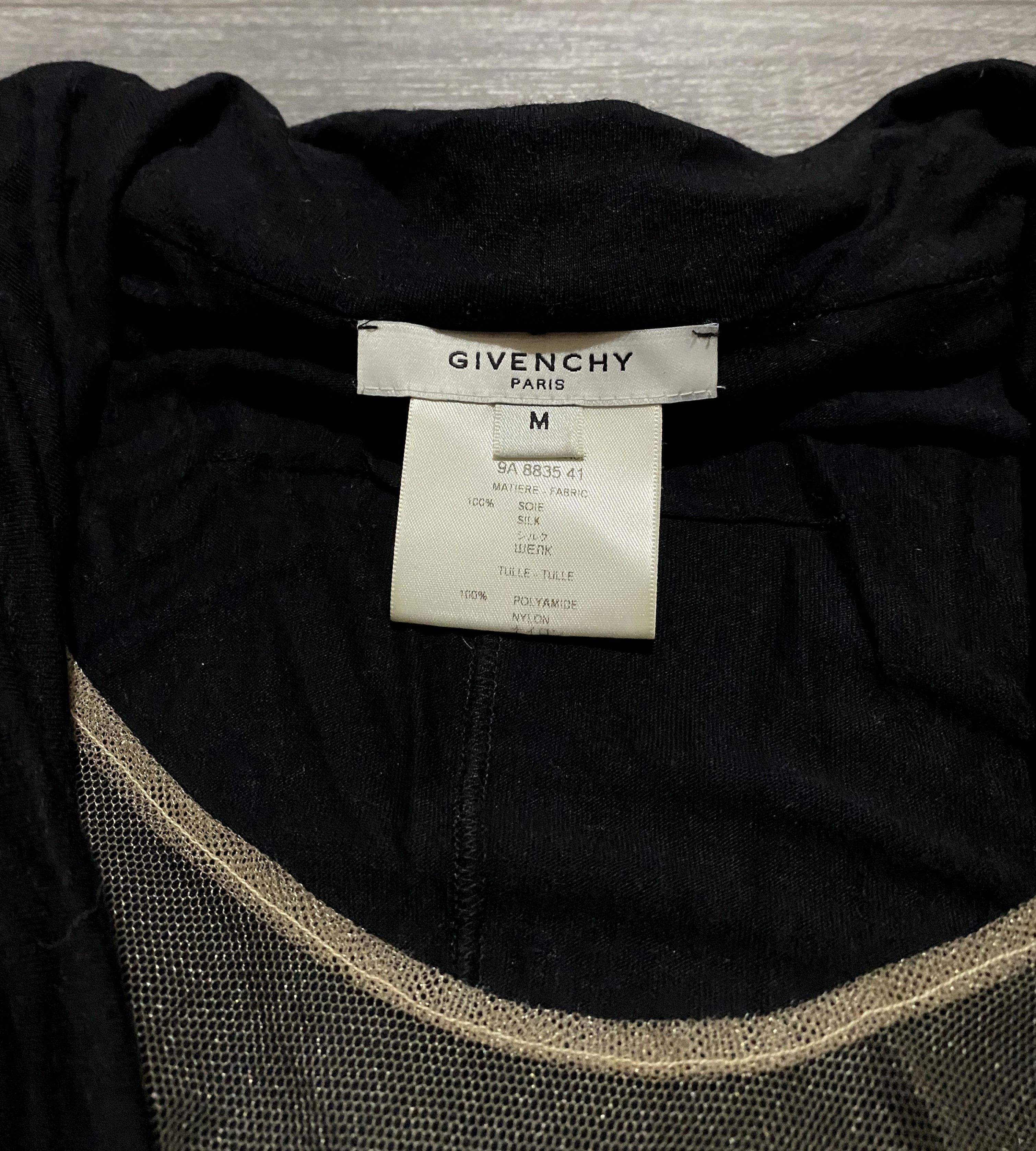 Givenchy Women's Givenchy Deep Neckline Ruffle Trim Longsleeve Blouse Size M / US 6-8 / IT 42-44 - 7 Thumbnail