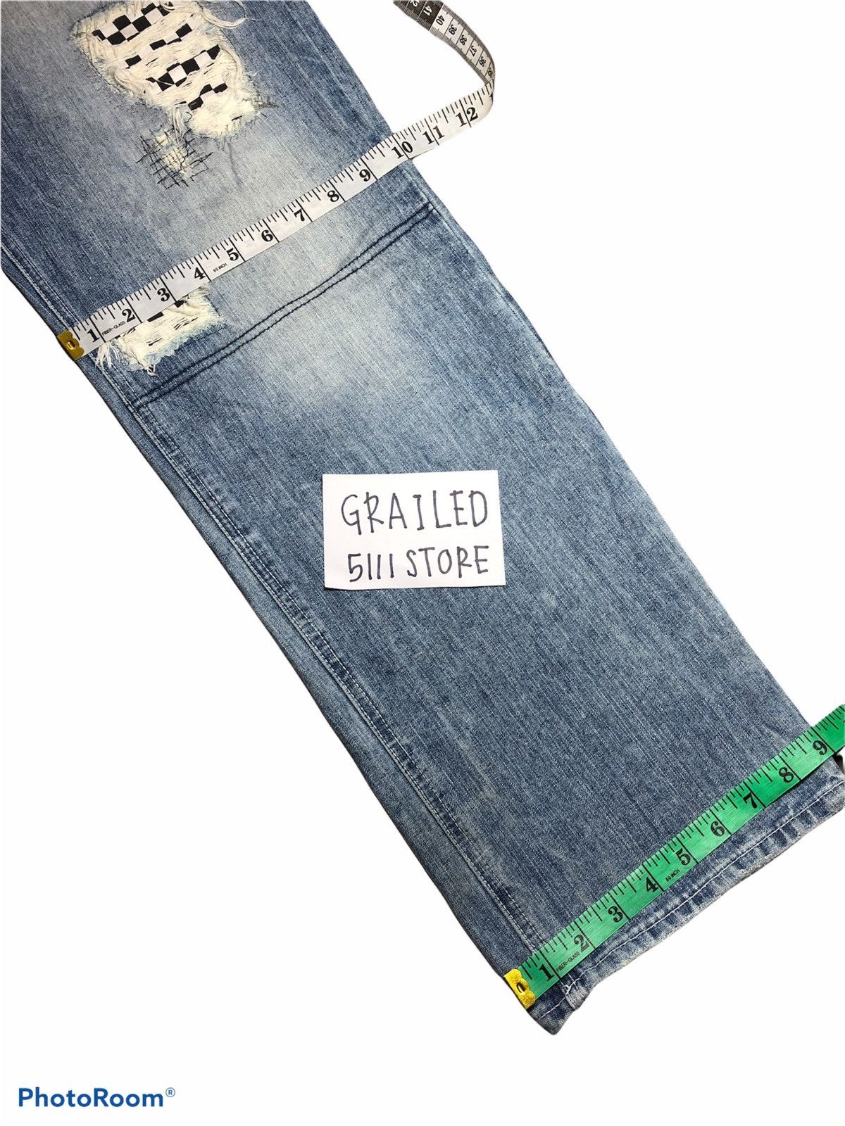 Vans × Vintage VANS Distressed Patches Denim Size US 32 / EU 48 - 13 Thumbnail