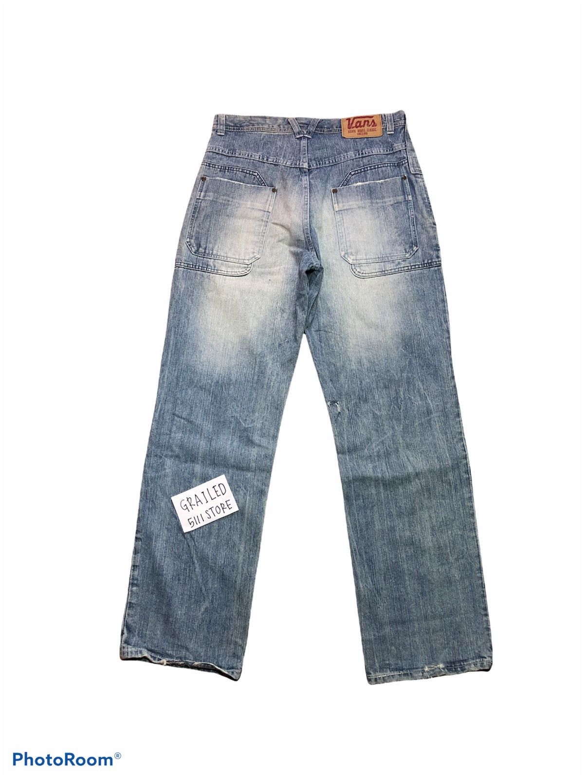 Vans × Vintage VANS Distressed Patches Denim Size US 32 / EU 48 - 2 Thumbnail