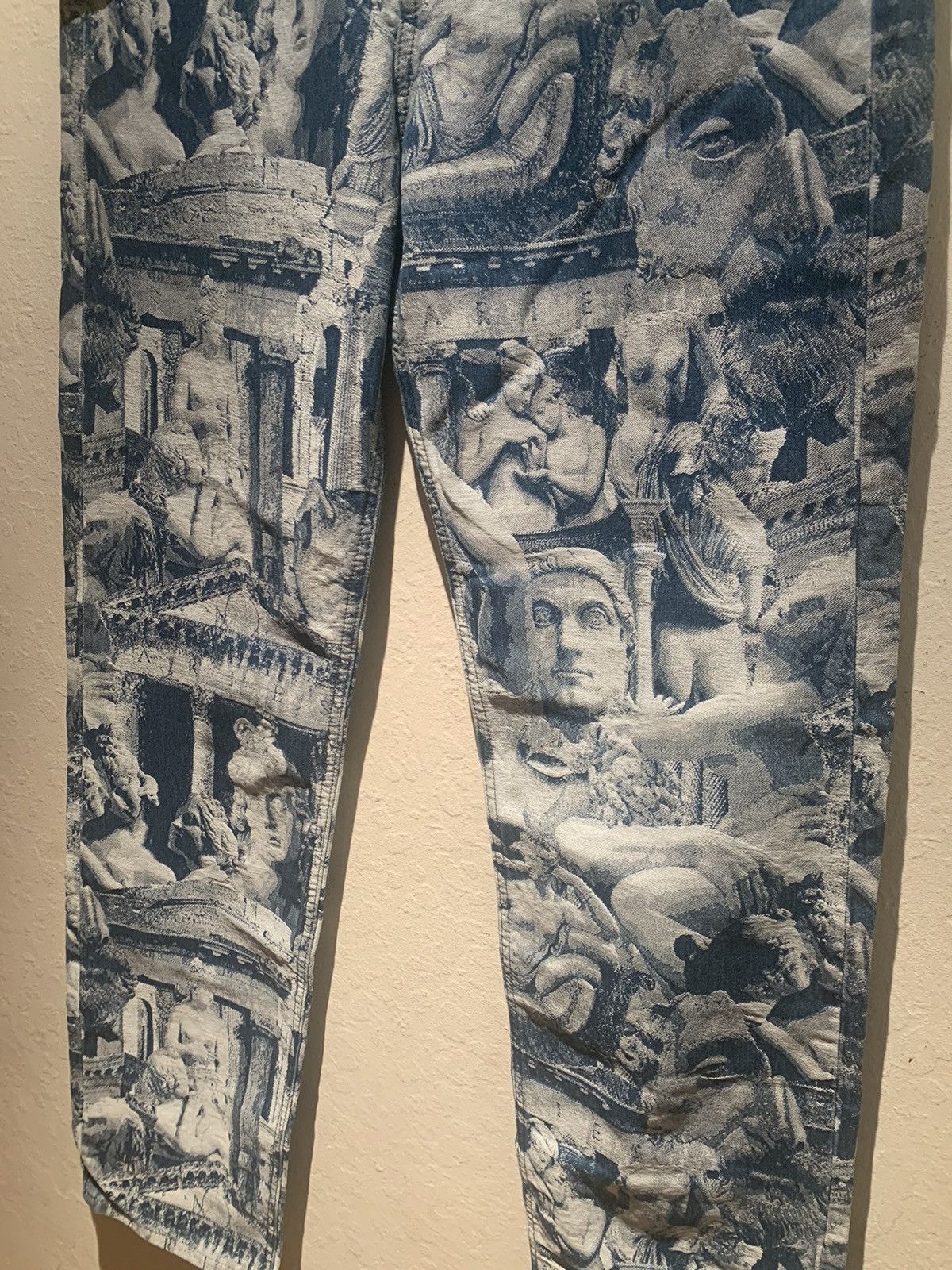 Aries × Designer × Lee *RARE* Aries x Lee Neoclassical Sculpture Denim Jeans 30 x32 Size US 30 / EU 46 - 4 Thumbnail