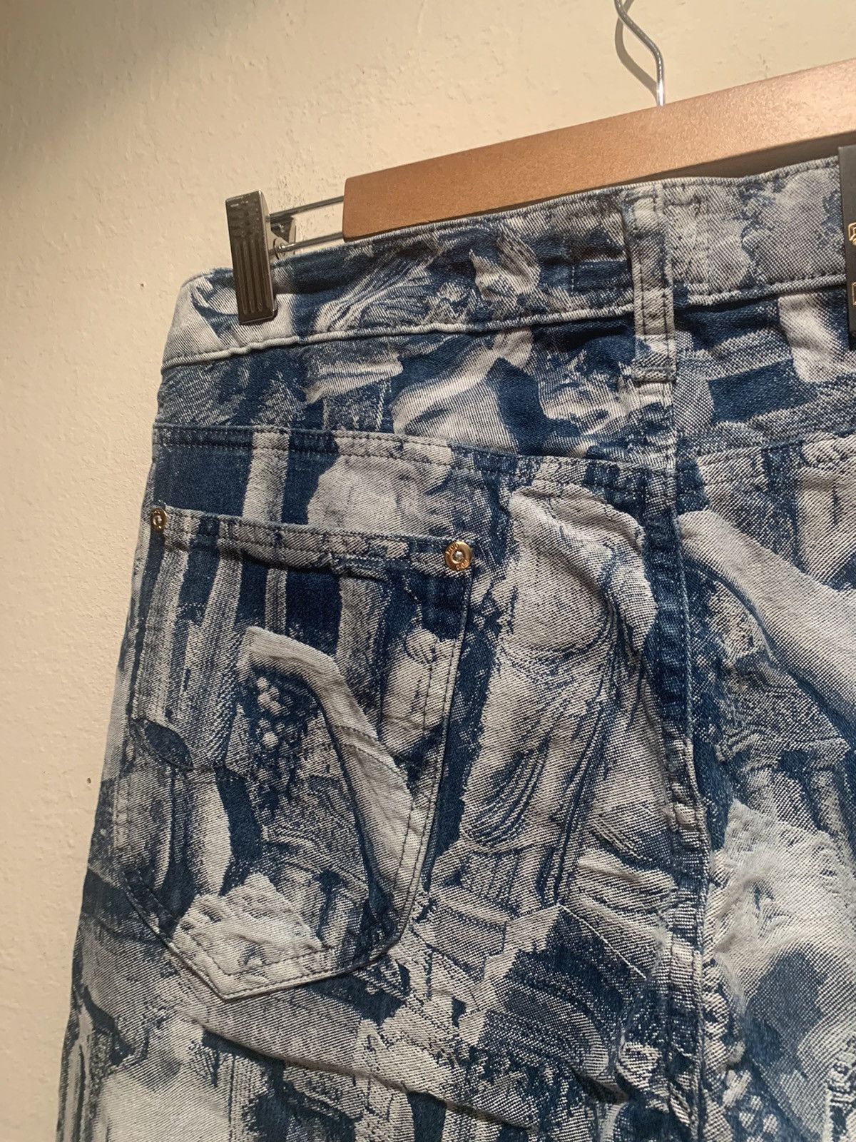 Aries × Designer × Lee *RARE* Aries x Lee Neoclassical Sculpture Denim Jeans 30 x32 Size US 30 / EU 46 - 15 Thumbnail