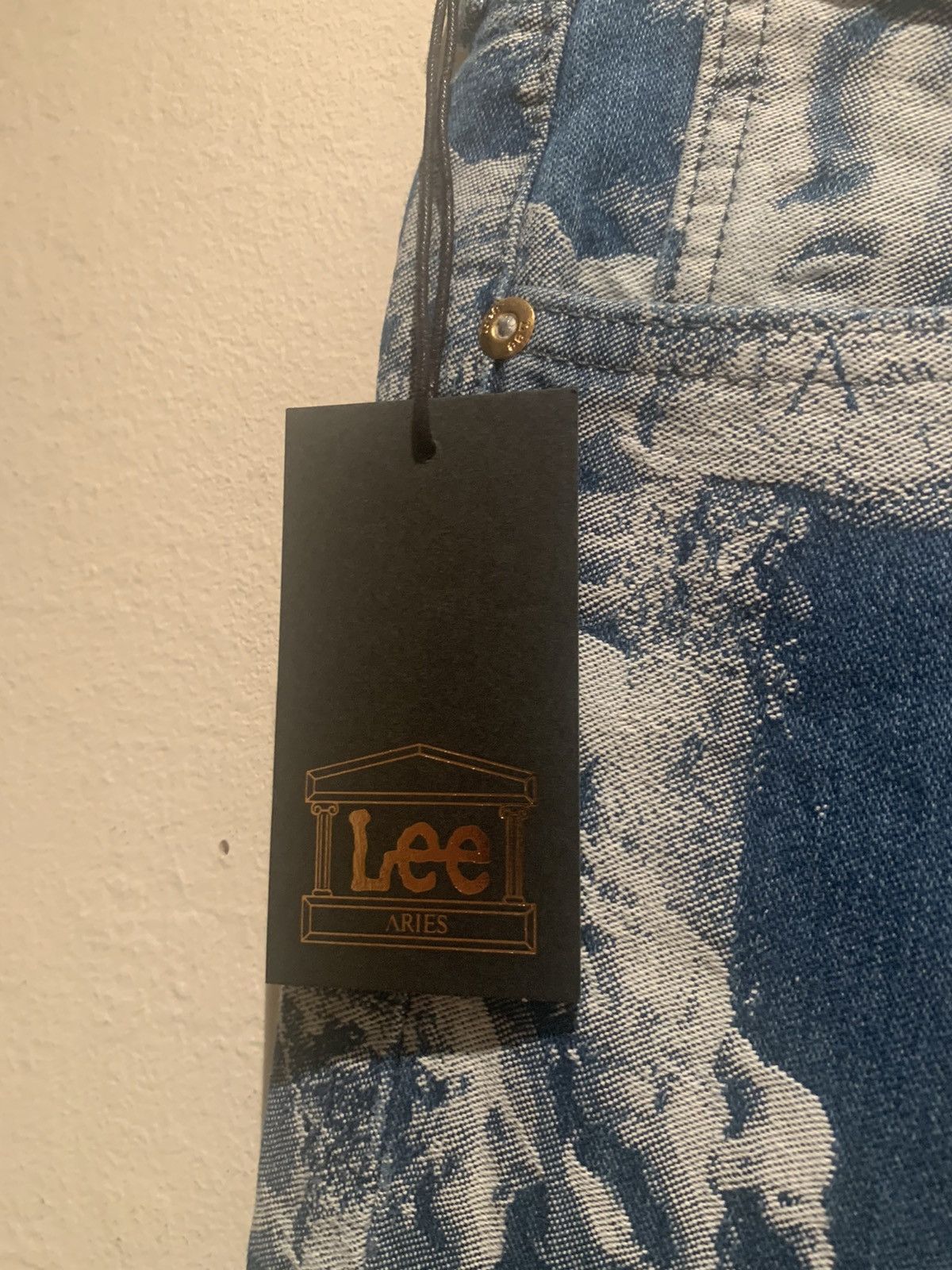Aries × Designer × Lee *RARE* Aries x Lee Neoclassical Sculpture Denim Jeans 30 x32 Size US 30 / EU 46 - 10 Thumbnail