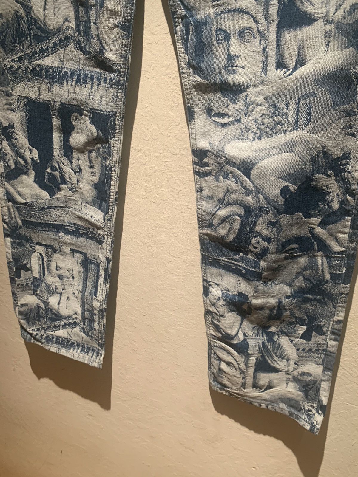 Aries × Designer × Lee *RARE* Aries x Lee Neoclassical Sculpture Denim Jeans 30 x32 Size US 30 / EU 46 - 5 Thumbnail