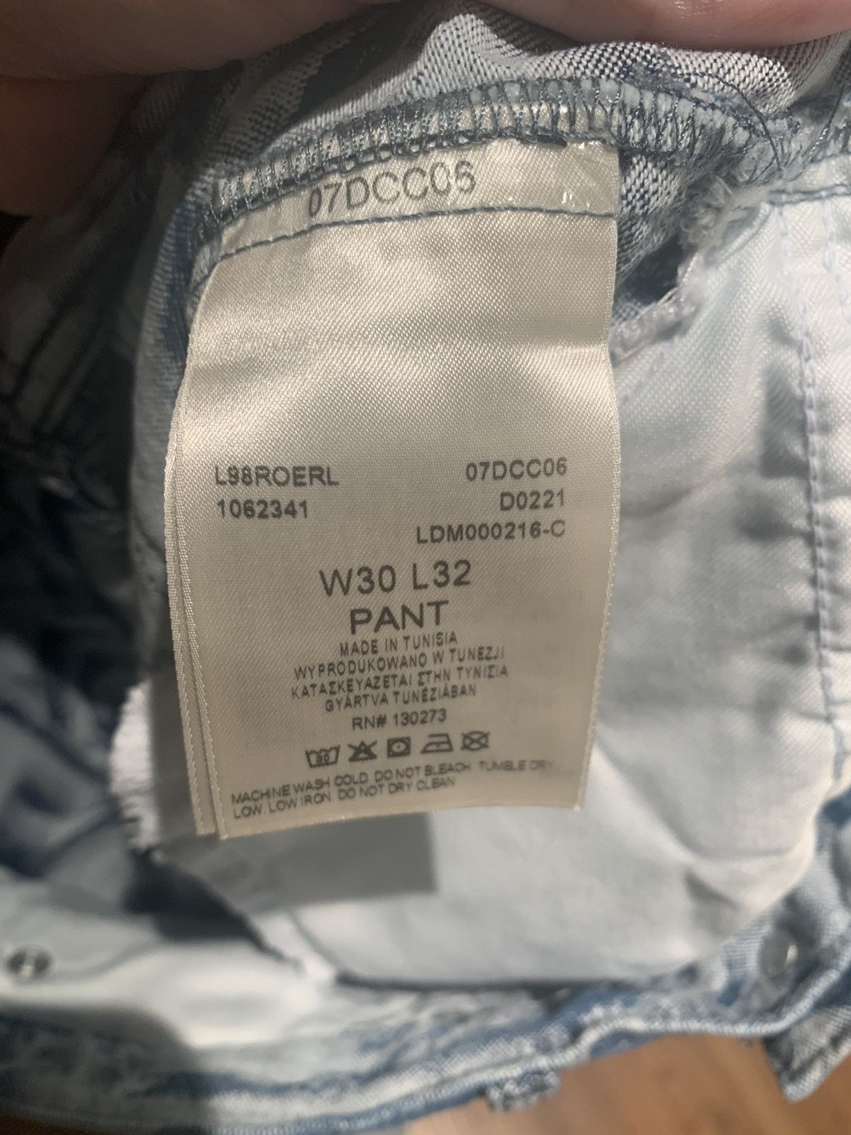 Aries × Designer × Lee *RARE* Aries x Lee Neoclassical Sculpture Denim Jeans 30 x32 Size US 30 / EU 46 - 17 Thumbnail