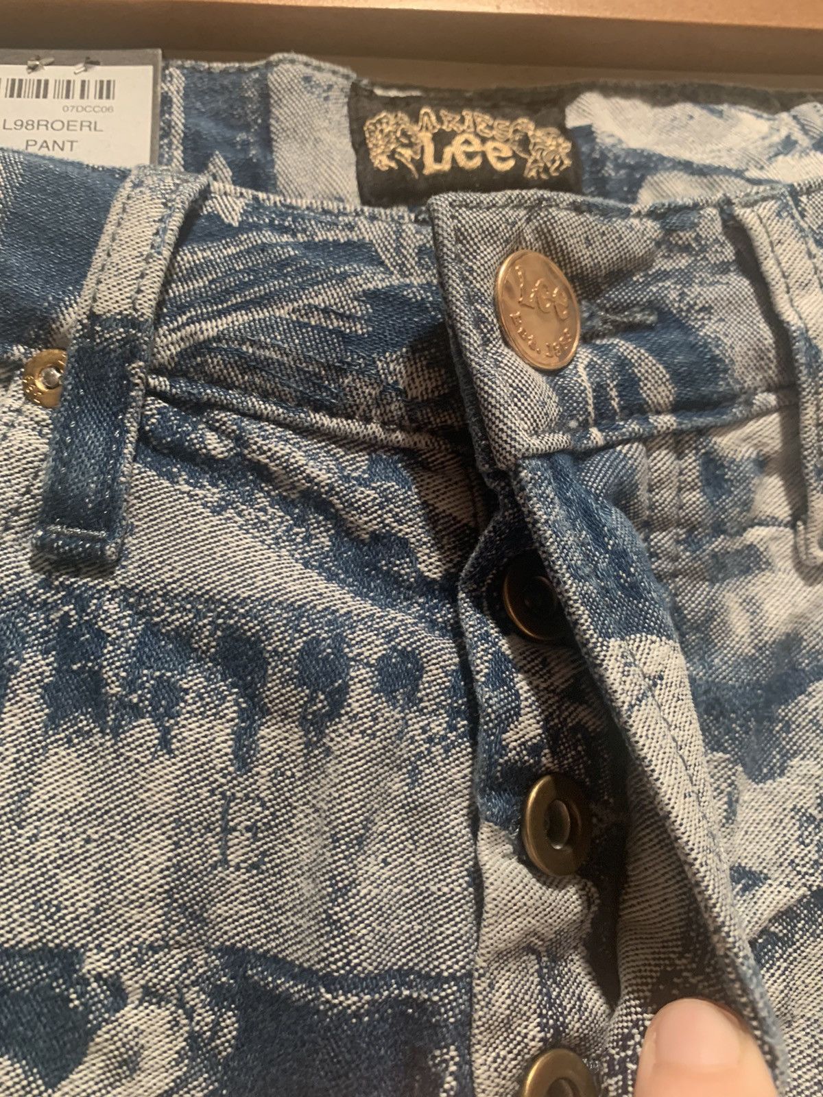 Aries × Designer × Lee *RARE* Aries x Lee Neoclassical Sculpture Denim Jeans 30 x32 Size US 30 / EU 46 - 9 Thumbnail