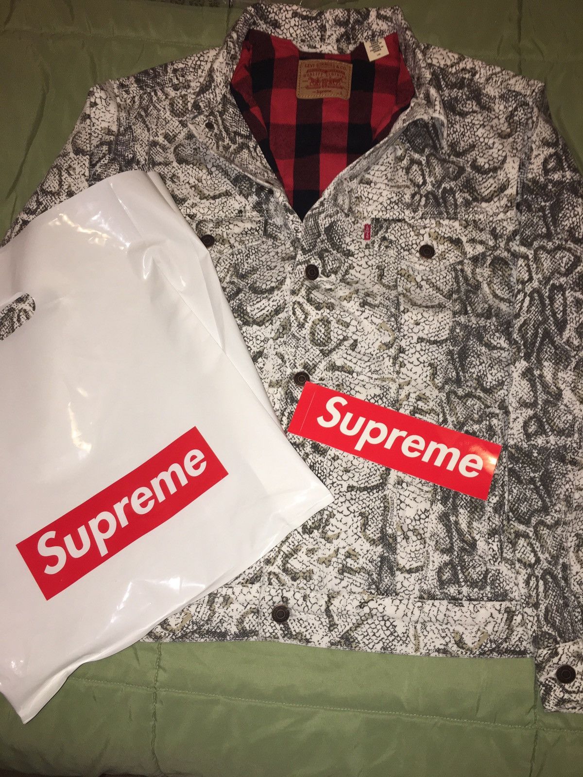 Supreme Levis Snakeskin | Grailed
