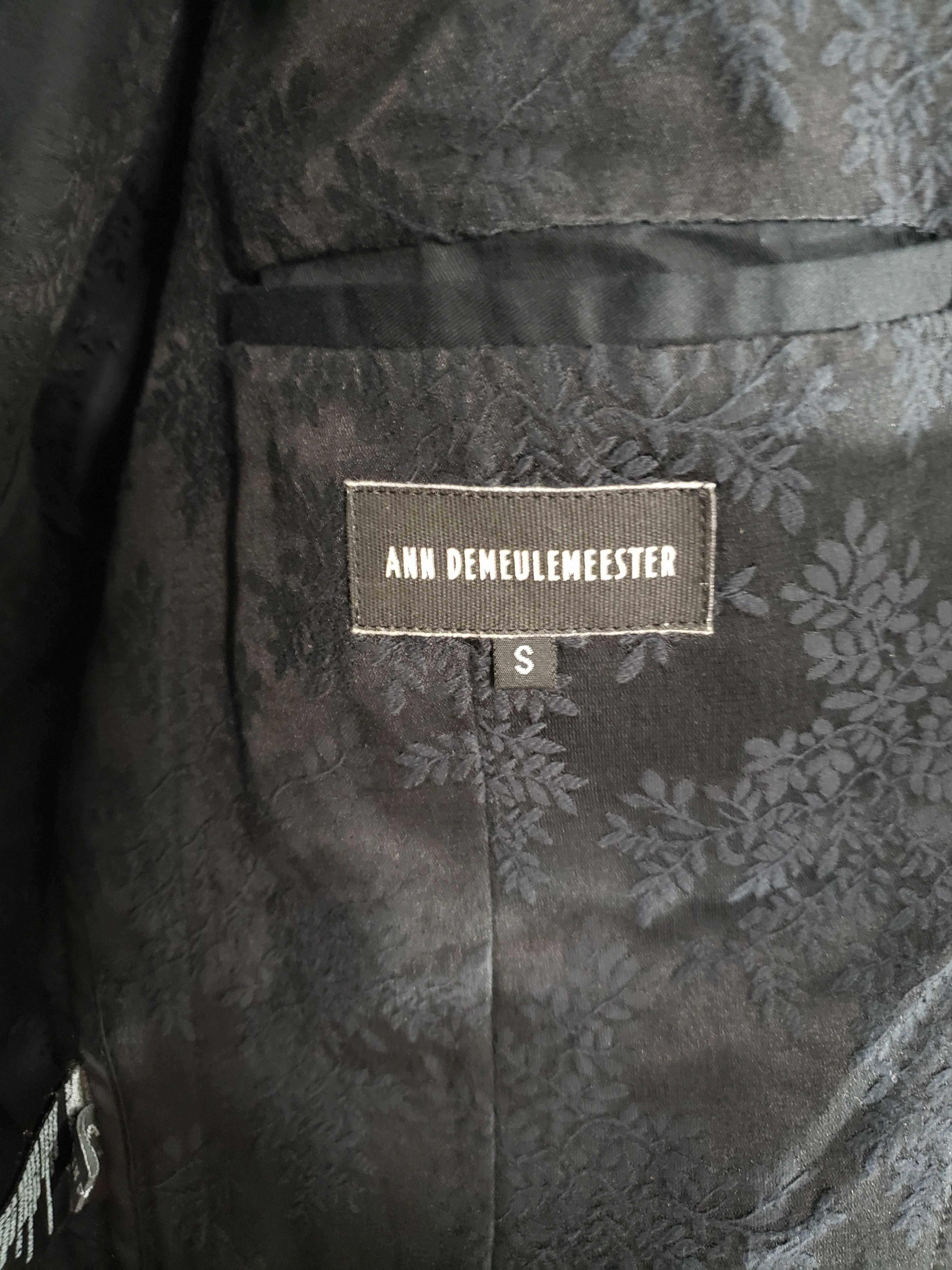Ann Demeulemeester Floral Jacquard Blazer Size 36R - 2 Thumbnail