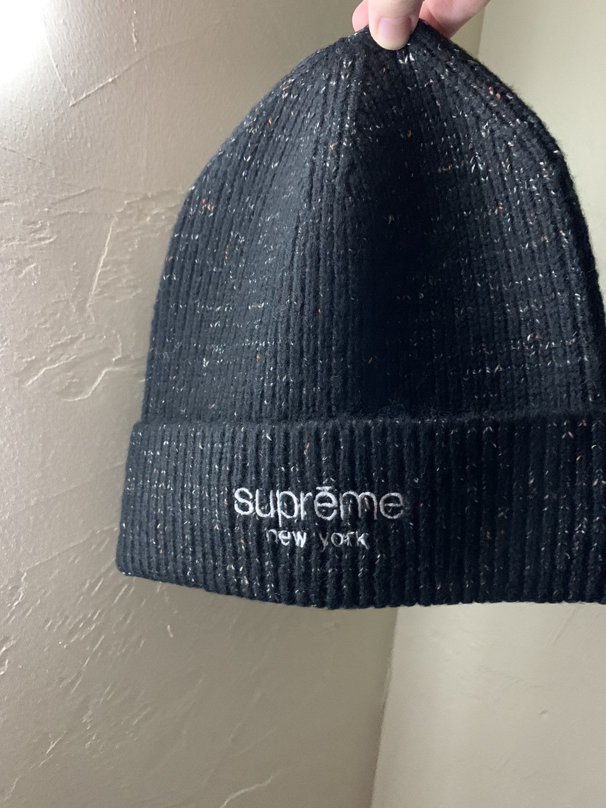 Supreme Rainbow Speckle Beanie 'Black'
