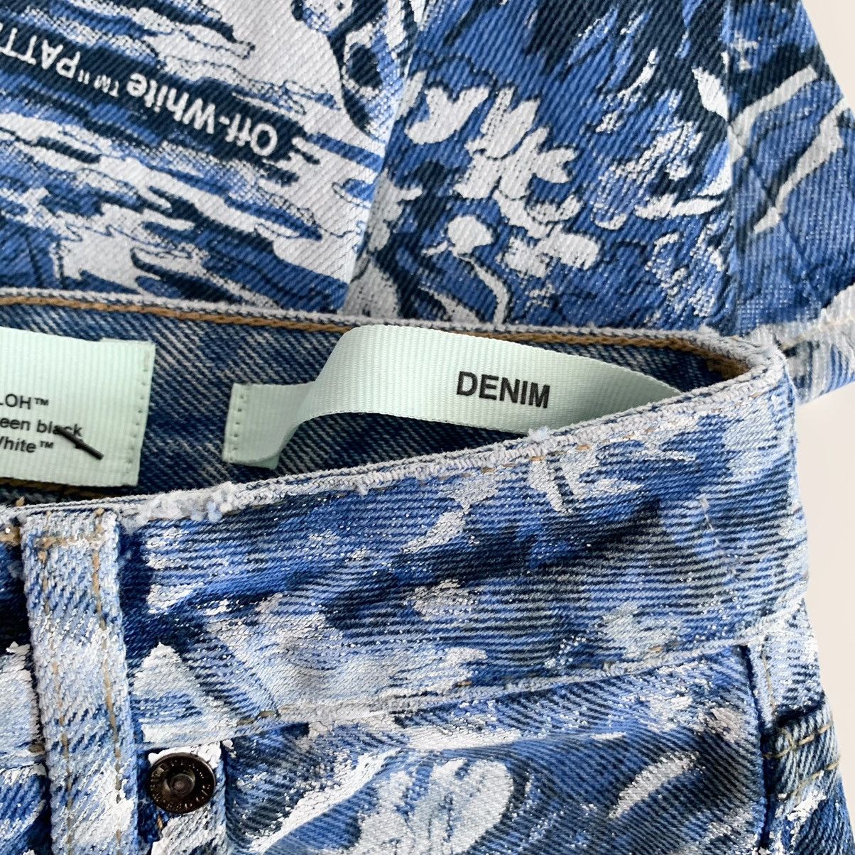 Off-White Hunting party print denim (women’s size 24) Size 24" / US 00 / IT 34 - 9 Thumbnail