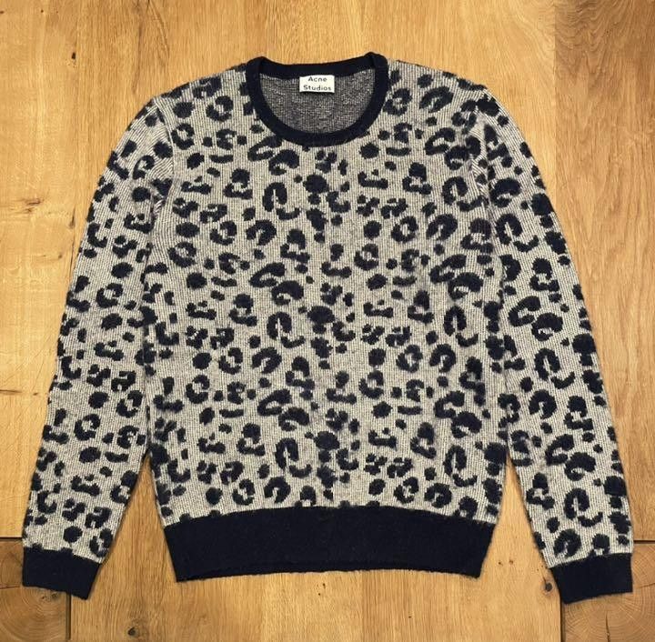 Acne Studios Leopard Wool Knit Sweater | Grailed