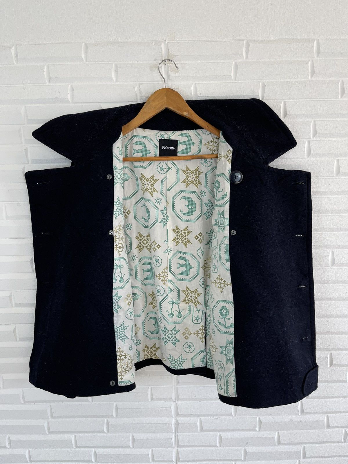 Designer × Issey Miyake Vintage Avant Garde Designer Issey Miyake Caban Jacket Size US M / EU 48-50 / 2 - 4 Thumbnail