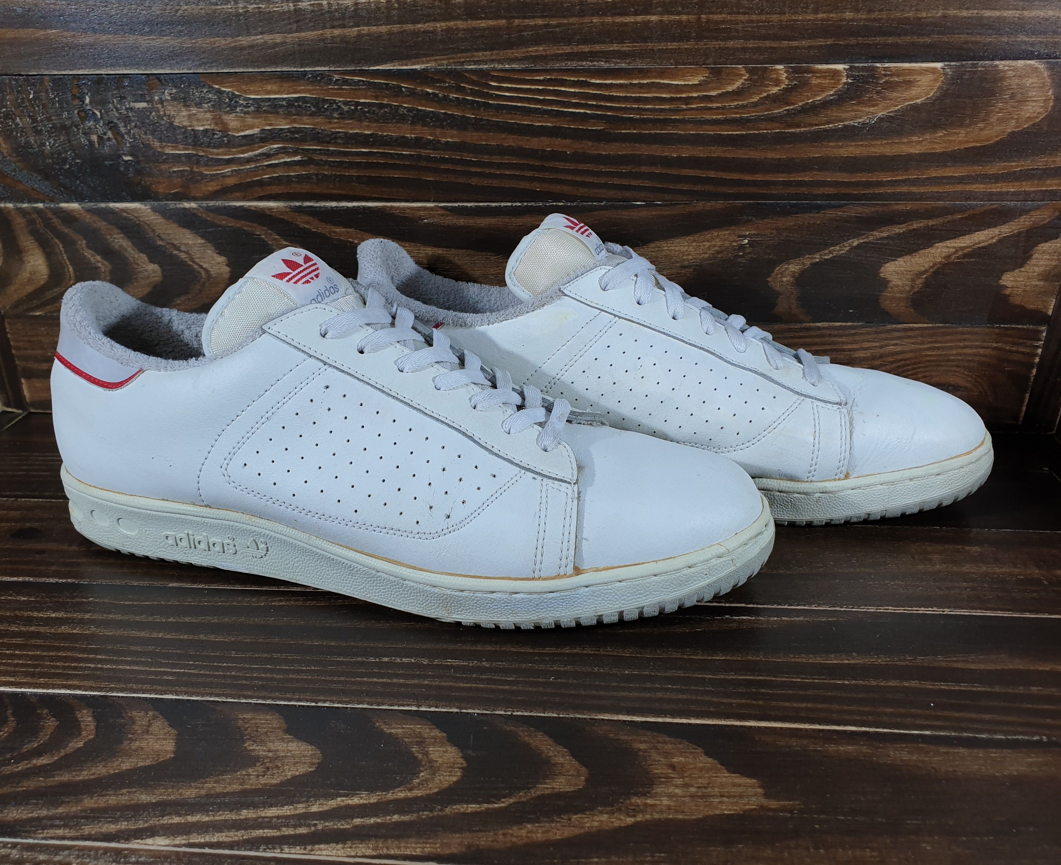 Adidas × Vintage Vintage Adidas Leather Sneackers US 12 Made In Korea Rare Size US 12 / EU 45 - 1 Thumbnail