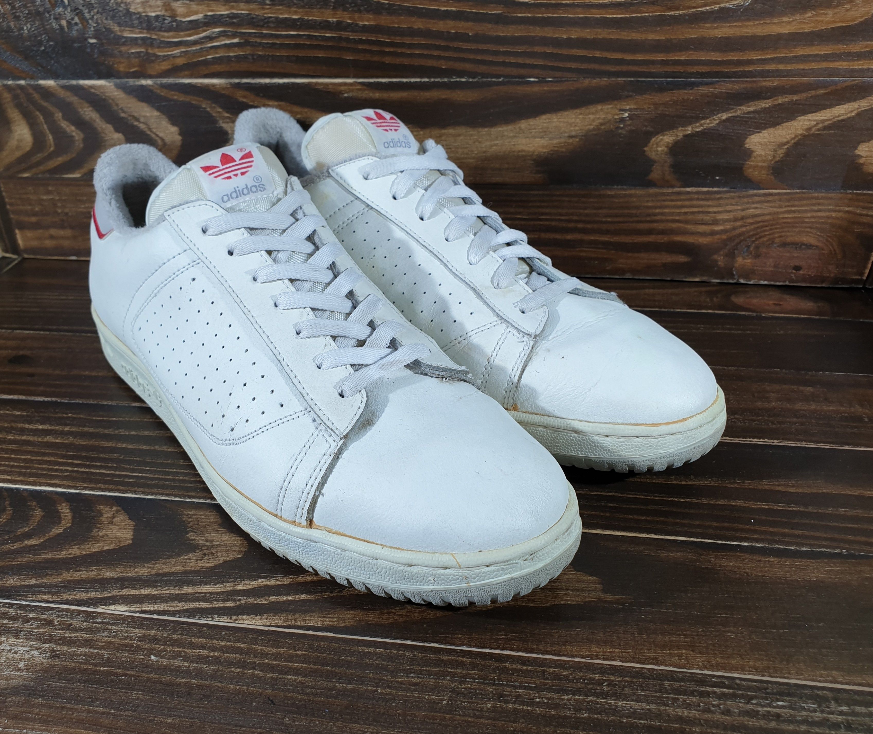 Adidas × Vintage Vintage Adidas Leather Sneackers US 12 Made In Korea Rare Size US 12 / EU 45 - 16 Thumbnail
