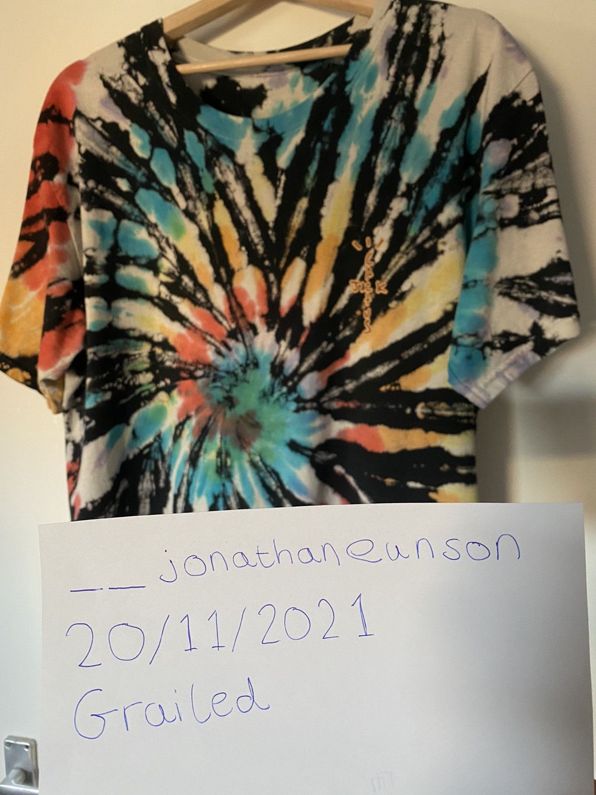 Travis Scott Travis Scott Cactus Jack Highest In The Room Tye Dye T-Shirt Size US L / EU 52-54 / 3 - 5 Thumbnail
