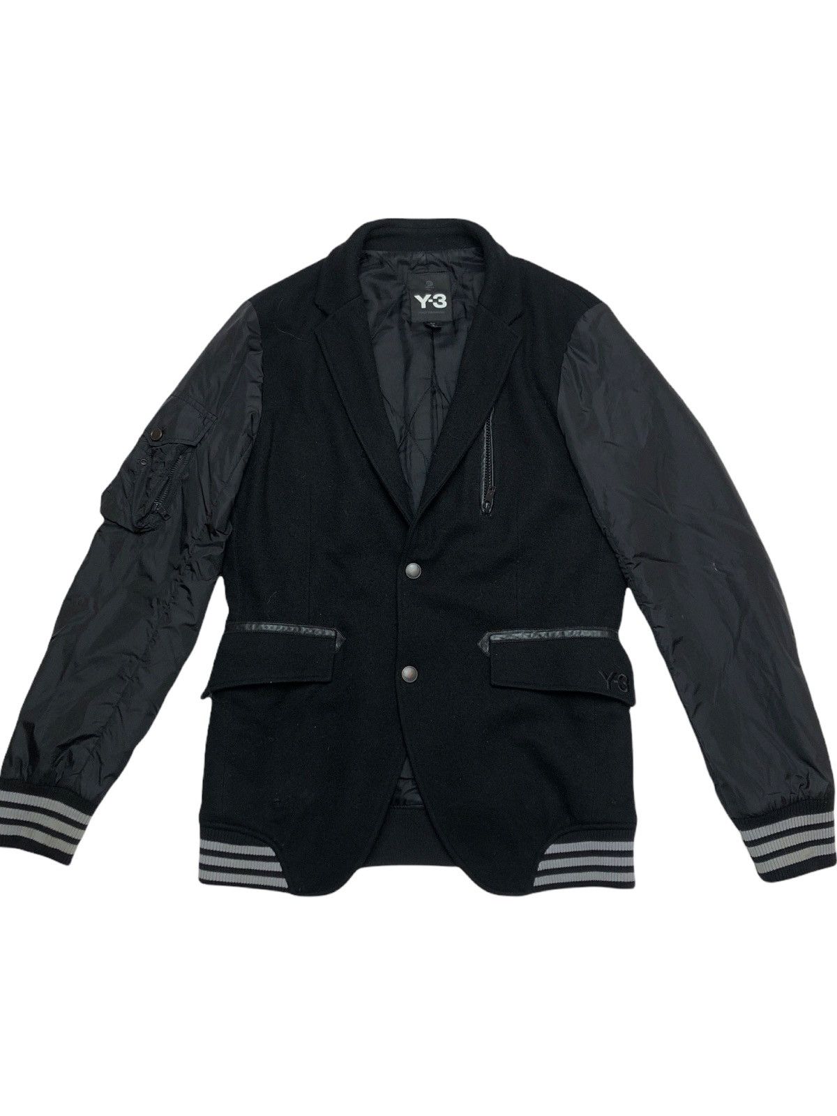 Adidas Adidas y-3 by yohji Yamamoto bomber jacket Size US S / EU 44-46 / 1 - 1 Thumbnail
