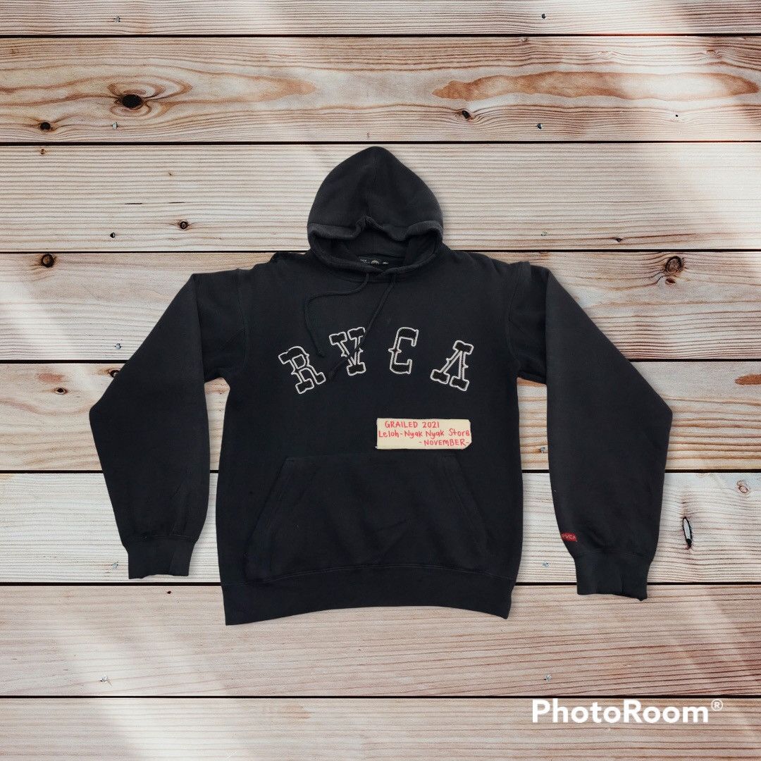 image of Rvca Sweatshirt Hoodies in Black, Men's (Size Small)