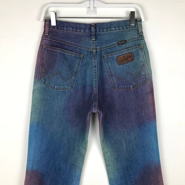 Vintage Vintage Wrangler Rainbow Color Flare Denim Jeans | Grailed